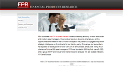 Desktop Screenshot of financialproductsresearch.com